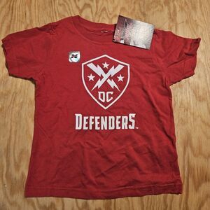 Washington DC Toddler Defenders XFL UFL Logo Tee Shirt Red White Size 3T New